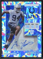 2018 Panini Contenders Tyquan Lewis RC Cracked Ice Ticket Auto 24/24 Colts #165