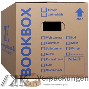 120 Bücherkartons 2-wellig Bookbox Ordnerkartons Archivkartons - Bild 1 von 11