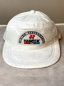Vintage 80s Hankook Tire High Performance Snapback Hat Baseball Cap - Picture 1 of 7