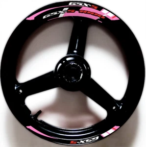 STICKER WHEEL SUZUKI THICK EDGE OUTER RIM FRONT REAR 17 INCH GSXS GSX-S 1000 - Picture 1 of 2