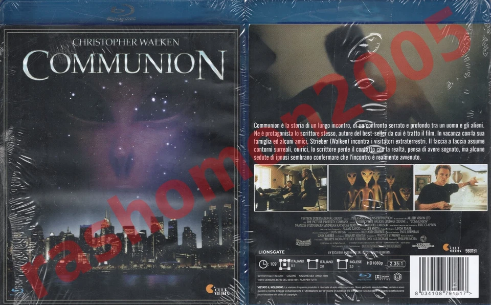 Blu-ray COMMUNION 1989 Christopher Walken Lindsay Crouse Philippe Mora Region B - Image 1 of 1
