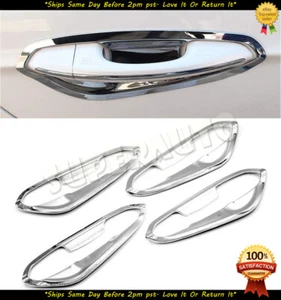 For 2013-2018 Ford Fusion+Edge 4pc Chrome Plastic Inner Door Handle Bowl Covers - Bild 1 von 5