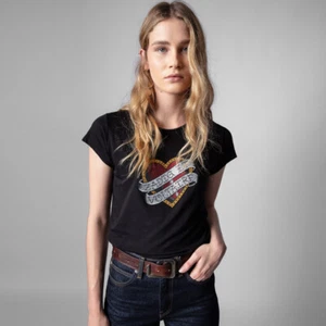 T-shirt donna Zadig & Voltaire cotone girocollo nera manica corta - Foto 1 di 5