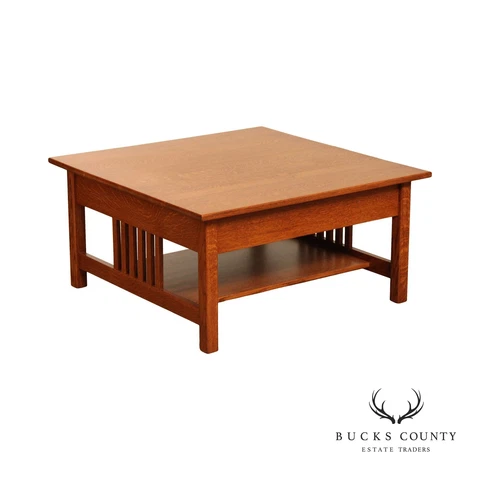 Simply Amish Furniture Mission Style Oak Lift-Top Coffee Table Cover
