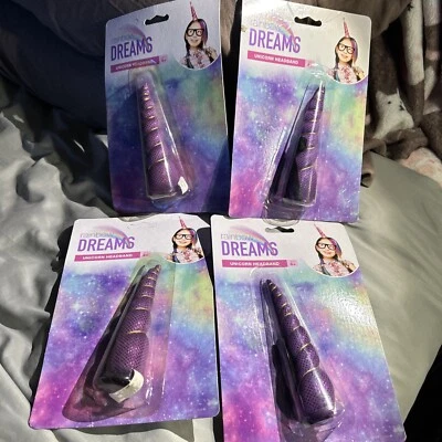 Diadema Unicornio Púrpura Cuatro (4) Sueños Arco Iris Edades 4+ Foto 1 de 4