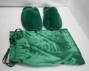 Apparis Womens Faux Fur Slippers Melody Verdant Green Color Size 11 US F21050VG - Picture 1 of 12