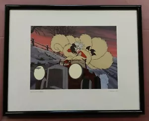 CRUELLA'S LAST STAND from 101 Dalmatians (1961) Framed. 14.25" x 11.25" - Picture 1 of 9