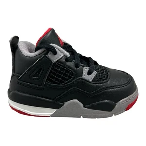 Jordan Retro 4 Bred Reimagined Toddler Shoe Size 6C BQ7670-006 - Picture 1 of 8