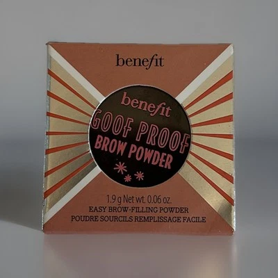 Polvo para cejas Benefit Goof Proof polvo de relleno de cejas fácil #5 cálido negro marrón 1,9 Foto 1 de 3
