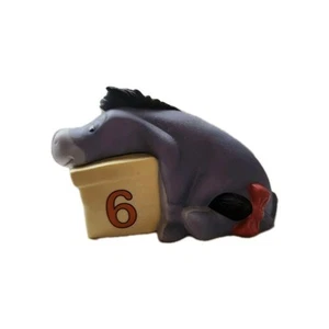 Disney Pooh and Friends Figure Birthday Number Age 6 Eeyore Figurine - Picture 1 of 4