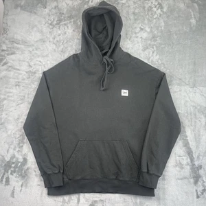 Lee Hoodie Men’s Medium Black Loose Fit Pullover Logo - Picture 1 of 6