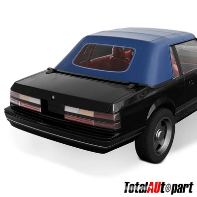 Blue Convertible Soft Top w/ Plastic Window for Ford Mustang 1983-1993 2-Door - Image 1 of 4