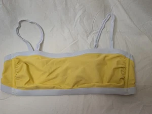 Top de bikini amarillo talla mediana Shade And Shore - Imagen 1 de 3