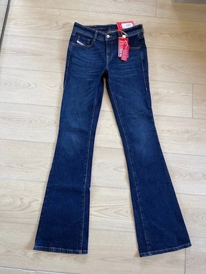 Diesel Womens 25X32 Slim Bootcut Fit Low Waist Jeans Dark Wash 1969 D-EBBEY NWT - Image 1 of 4