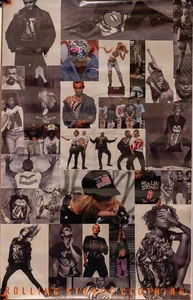 Rolling Stones clothing Promotional Poster Tongue And Lips - Picture 1 of 4