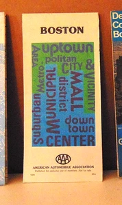 1985 AAA Straßenkarte von Boston, Massachusetts - Bild 1 von 1