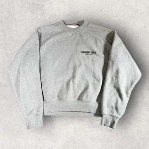 Fear of God Essentials Fleece Crewneck Light Heather Gray Men Size M - Picture 1 of 13