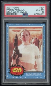 PADME AMIDALA (PSA 10) 2021 Topps Star Wars Living Card #224 -001 - Picture 1 of 2