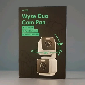 Duo Cam Pan Indoor/Outdoor IP65 2K 360° Pan/Tilt Smart Home Security Camera w... - Picture 1 of 1