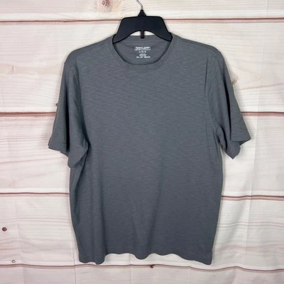 Kirkland Signature T-Shirt Mens L Gray Classic Cotton Tee Crew Neck Short Sleeve - Image 1 of 4