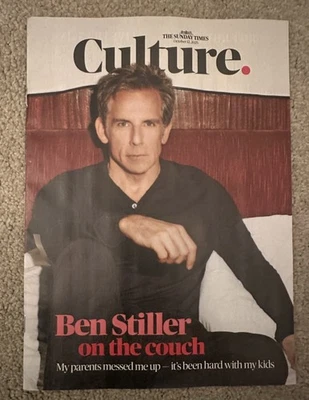 THE SUNDAY TIMES CULTURE MAGAZINE 12th October 2025 12/10/25 Ben Stiller - Image 1 of 2