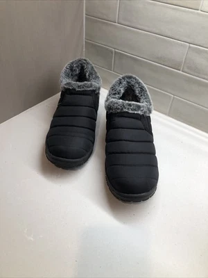 Minnetonka  Timpson Tulsa Black Faux fur￼ Slip On Size 9 - Image 1 of 4