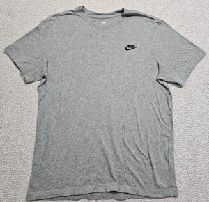 Nike Herren Sportswear bestickt Swoosh T-Shirt grau - Large - Bild 1 von 5