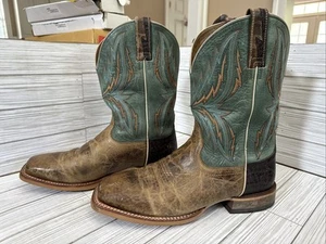 Botas occidentales Ariat Arena rebote 10,5 anchas trigo azul puntera cuadrada - Imagen 1 de 23