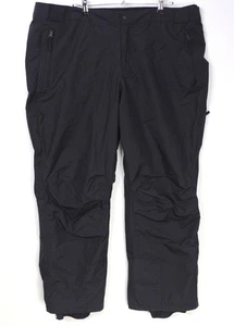 Columbia Snow Pants Womens 2X XXL Black Snowboard Ski Omni Tech 100% Nylon - Picture 1 of 20