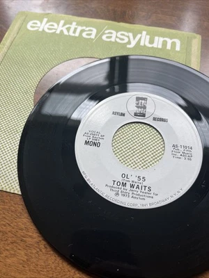 Tom Waits 7” White Label PROMO Ol’55, 45RPM, Mono/Stereo W/Sleeve - Image 1 of 4