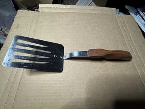 Cutco Slotted Spatula Flipper Turner Brown Handle USA made 12" No. 16 Vintage - Picture 1 of 2