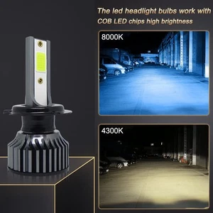 Car Light LED Headlights Equippments 8000K IP68 6000LM Part -40°~+135° - Picture 1 of 30