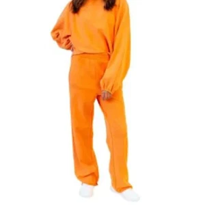 Sadie & Sage Washed Orange Clubs Terry Sweatsuit sz S - Picture 1 of 6