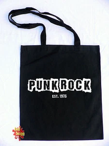 PUNKROCK EST. 1976 Baumwolle Tragetasche Einkaufstasche - Bild 1 von 1
