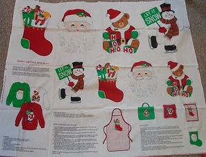 CHRISTMAS APPLIQUES, MATERIAL AND INSTRUCTIONS, VIP SCREEN PRINT, CRANSTON - Picture 1 of 4