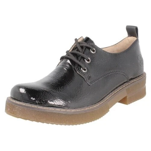 Ladies Rieker Lace Up Low Heel Casual Shoes 72000 - Image 1 of 1