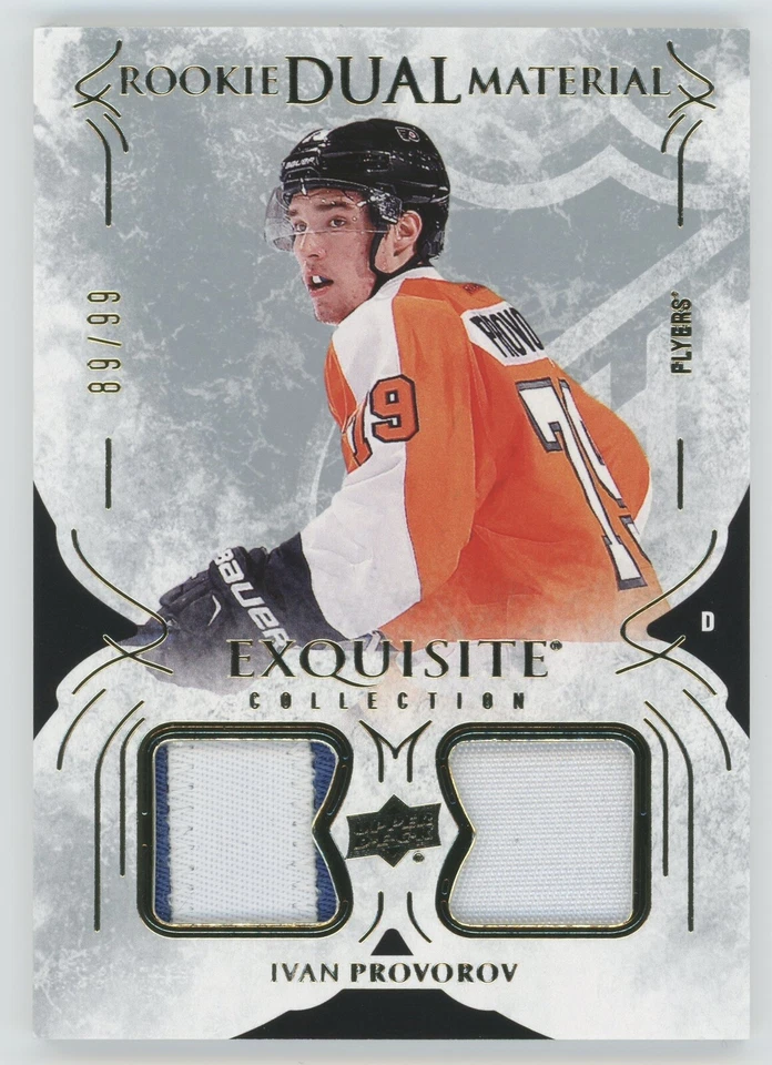 2016-17 Exquisite Ivan Provorov Rookie Dual Material Patch /99 #RD-IP - Image 1 of 1