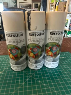 Novo lote com 3 pacotes RUSTOLEUM Imagine Foam Craft primer tinta spray 12 oz 345657 - Imagem 1 de 3