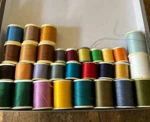 77 Spools of Thread Cotton and Polyester - Picture 1 of 4