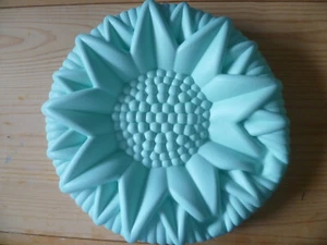 Kuchenform aus Silikon, Sonnenblume, 24 cm , neu, türkis - Bild 1 von 2
