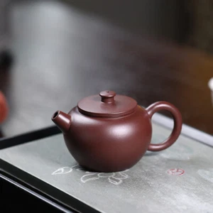 120ml Handmade Tea Pot Marked Purple Zhu Clay Julunzhu Master Pot Real Yixing - Picture 1 of 12