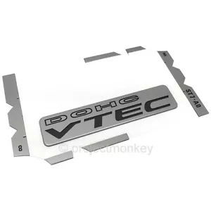 OEM Honda 94-01 Acura Integra GS-R DC2 Rear "DOHC VTEC" Emblem Badge Genuine - Bild 1 von 2