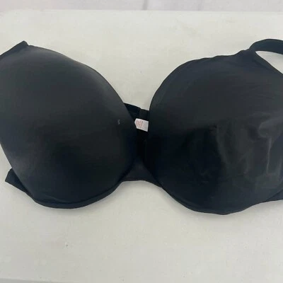 Lane Bryant Cacique Smooth Bra Size 42G Black Lightly Lined Full Coverage - Image 1 of 4