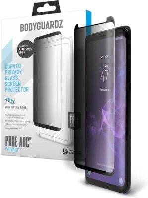 BodyGuardz Arc Privacy Tempered Glass for Galaxy S9+ Curved Screen Protector - Image 1 of 4