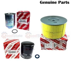 Genuine LandCruiser 100 Series HDJ 1HD FTE 4.2 Diesel Air Fuel Oil Filter Kit - Picture 1 of 11