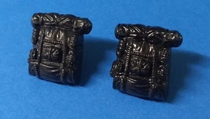 GI Joe Scarlett Action Figure Backpack Lot of 2 ARAH 3.75 in Black Flat / Shiny - Picture 1 of 1