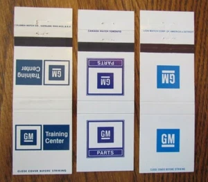 GENERAL MOTORS (GMC) MATCHBOOK COVERS: 3 DIFFERENT MATCHCOVERS -F11 - Picture 1 of 1
