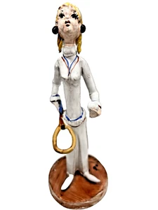 TP Ceramiche Figur Tennisspieler 1965 italienische Keramik Pottery signiert Poli - Bild 1 von 7