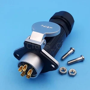 WEIPU WP20 5Pin Waterproof Chassis Panel Mount Aviation Plug Cable Connector - Picture 1 of 5
