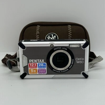 Pentax Optio W80 Digitalkamera Kamera - 12.1 MP - 5x Zoom - sehr guter Zustand ✅ - Bild 1 von 4